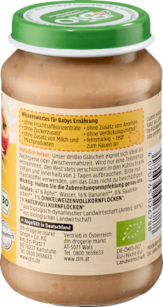 Frucht & Getreide Apfel-Banane-Kirsch Müsli ab dem 8. Monat, 190 g