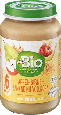 Frucht & Getreide Apfel-Birne-Banane mit Vollkorn ab dem 6. Monat, 190 g