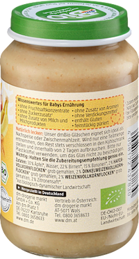 Frucht & Getreide Apfel-Birne-Banane mit Vollkorn ab dem 6. Monat, 190 g