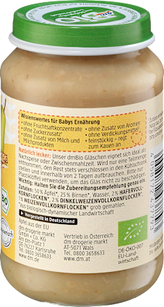 Frucht & Getreide Apfel-Birne mit Dreikorn ab dem 8. Monat, 190 g