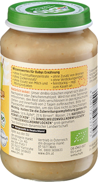 Frucht & Getreide Apfel-Birne mit Dreikorn ab dem 8. Monat, 190 g