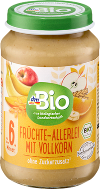 Frucht & Getreide Früchte-Allerlei mit Vollkorn ab dem 6. Monat, 190 g