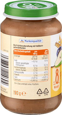 Frucht & Getreide Pflaume-Apfel-Birnen Müsli ab dem 8. Monat, 190 g