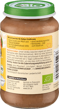 Frucht & Getreide Pflaume-Apfel-Birnen Müsli ab dem 8. Monat, 190 g