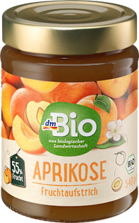 Fruchtaufstrich, Aprikose 55% Frucht, 340 g