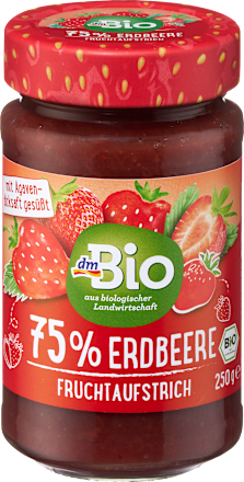 Fruchtaufstrich, Erdbeere 75% Frucht, 250 g
