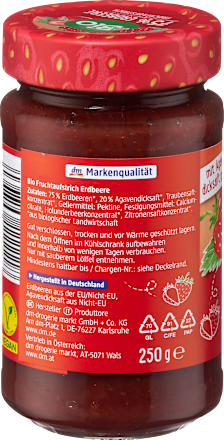 Fruchtaufstrich, Erdbeere 75% Frucht, 250 g