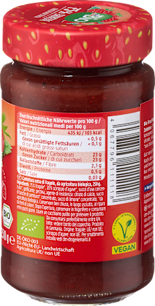 Fruchtaufstrich, Erdbeere 75% Frucht, 250 g