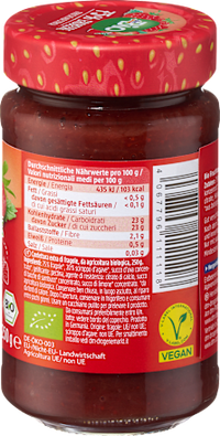 Fruchtaufstrich, Erdbeere 75% Frucht, 250 g