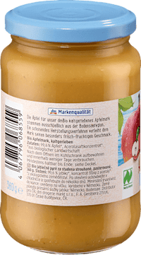 Fruchtmark Apfel kaltgerieben, 360 g