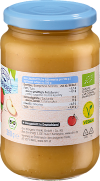 Fruchtmark Apfel kaltgerieben, 360 g