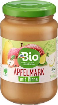 Fruchtmark Apfel mit Birne, 360 g
