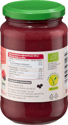 Fruchtmark Apfel mit Johannisbeere & Himbeere, 360 g