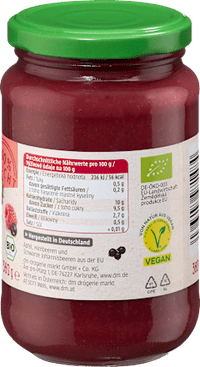 Fruchtmark Apfel mit Johannisbeere & Himbeere, 360 g