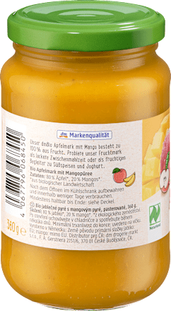 Fruchtmark Apfel mit Mango, 360 g