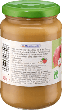 Fruchtmark Apfel, 0,36 kg