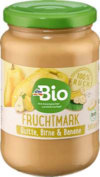 Fruchtmark Quitte, Birne & Banane, 360 g