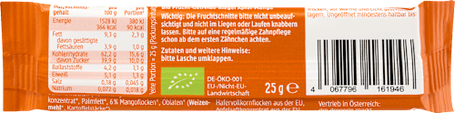 Fruchtriegel Apfel-Mango ab 1 Jahr, 25 g