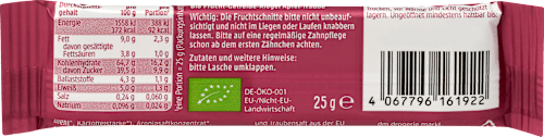 Fruchtriegel Apfel-Traube ab 1 Jahr, 25 g