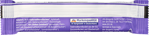 Fruchtriegel Banane-Blaubeere ab 1 Jahr, 25 g
