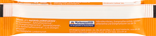 Fruchtriegel Hafer Orange-Karotte, ab 3 Jahren, 30 g