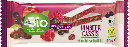 Fruchtriegel, Himbeer Cassis, 40 g