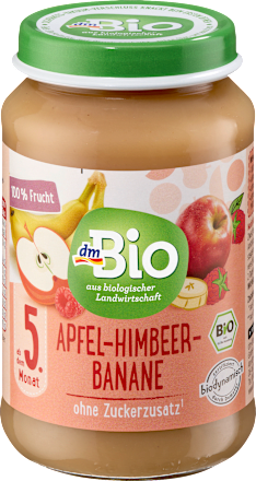Früchte Apfel-Himbeer-Banane ab dem 5. Monat, 190 g