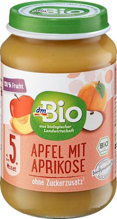 Früchte Apfel mit Aprikose ab dem 5. Monat, 190 g