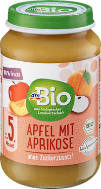 Früchte Apfel mit Aprikose ab dem 5. Monat, 190 g