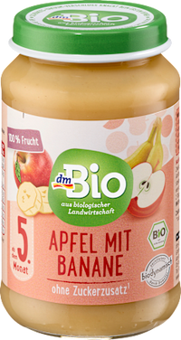 Früchte Apfel mit Banane ab dem 5. Monat, 190 g