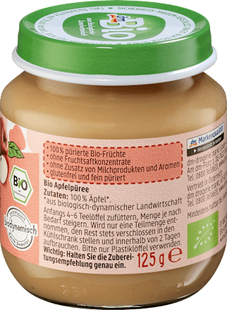Früchte Apfel pur ab dem 5. Monat, 125 g