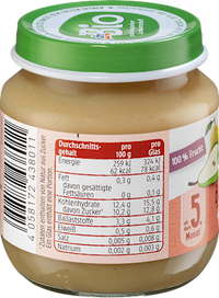 Früchte Birne pur ab dem 5. Monat, 125 g