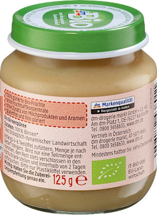 Früchte Birne pur ab dem 5. Monat, 125 g