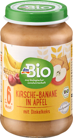 Früchte Kirsche-Banane in Apfel mit Dinkelkeks ab dem 6. Monat, 190 g