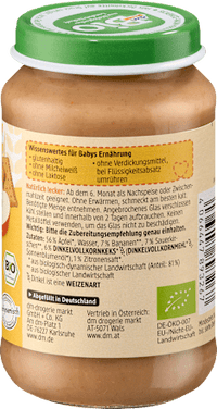 Früchte Kirsche-Banane in Apfel mit Dinkelkeks ab dem 6. Monat, 190 g