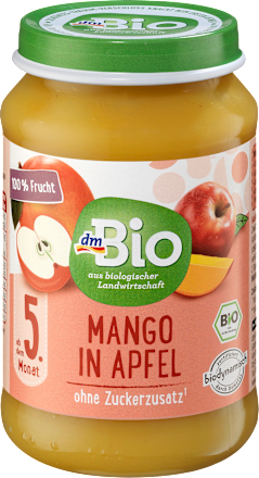 Früchte Mango in Apfel, ab dem 5. Monat, 190 g