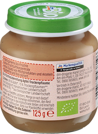 Früchte Trockenpflaume in Apfel ab dem 5. Monat, 125 g