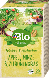 Früchte- & Kräutertee mit Apfel, Minze & Zitronengras (20 Beutel), 40 g