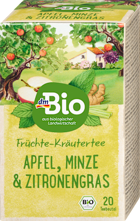 Früchte- & Kräutertee mit Apfel, Minze & Zitronengras (20 Beutel), 40 g