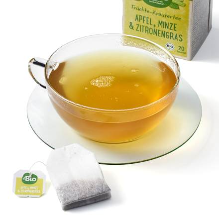 Früchte- & Kräutertee mit Apfel, Minze & Zitronengras (20 Beutel), 40 g