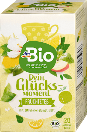 Früchtetee "Dein Glücksmoment" mit Zitronenöl (20 Beutel), 44 g
