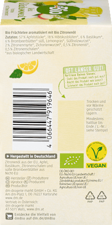 Früchtetee "Dein Glücksmoment" mit Zitronenöl (20 Beutel), 44 g