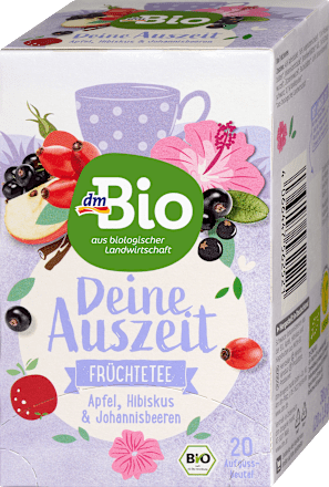 Früchtetee "Deine Auszeit" mit Apfel, Hibiskus & Johannisbeeren (20 Beutel), 38 g