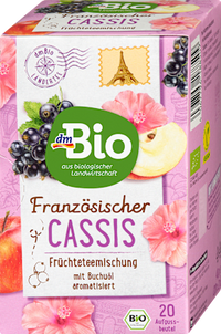 Früchtetee Französischer Cassis (20 Beutel), 40 g