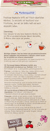 Früchtetee, Hagebutte Hibiskus (20 Beutel), 40 g