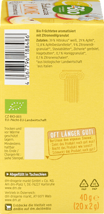 Früchtetee Italienische Limone (20 Beutel), 40 g