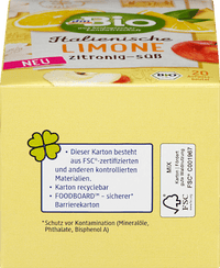 Fruitthee Italiaanse citroen (20 zakjes), 40 g