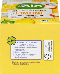 Früchtetee Italienische Limone (20 Beutel), 40 g