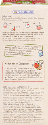 Früchtetee Milde Früchte mit Apfel, Hagebutte & süße Brombeerblätter (20 Beutel), 50 g