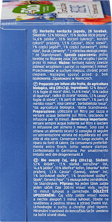 Früchtetee, Nordische Beere mit Heidelbeere & Preiselbeere (20 Beutel), 40 g